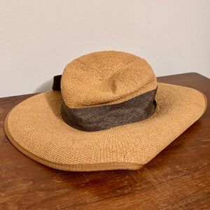 Sun N Sand For Women Tan Straw Hat With Bow